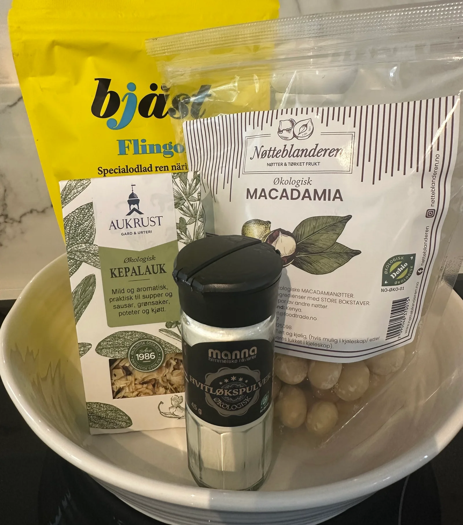 Macadamianøttesmør som pålegg
